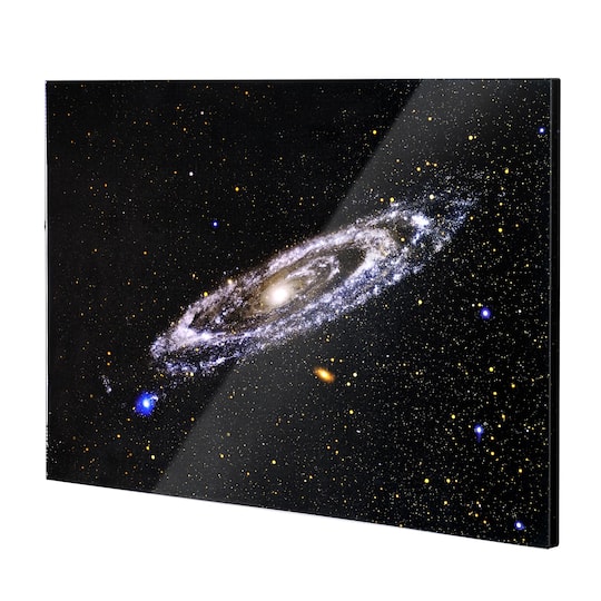 American Art Décor™ 36" NASA Galaxy Next Door Glossy Lacquer Canvas Wall Art Print
